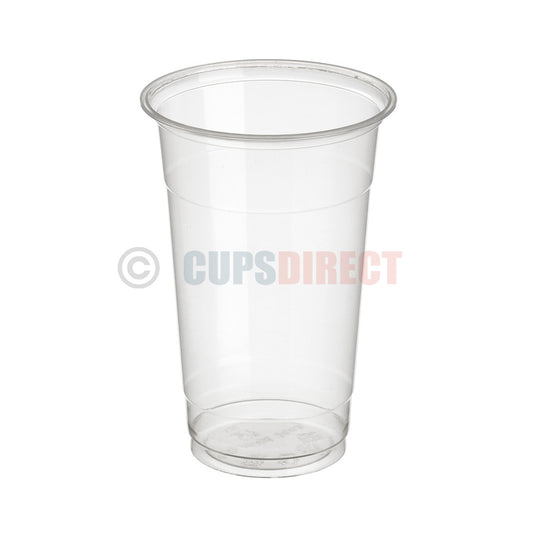 20oz compostable PLA smoothie cup suitable for large cold drinks