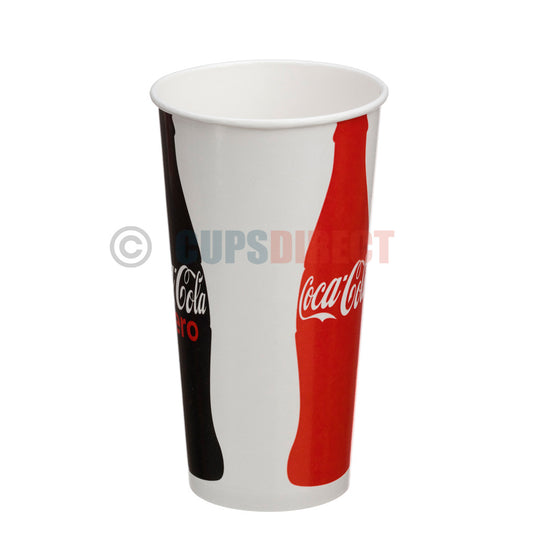 22oz Coca-Cola paper cup from the iconic branded range