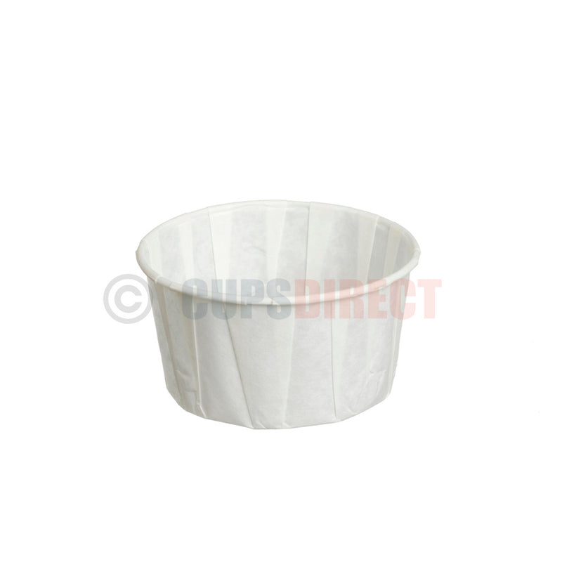 Load image into Gallery viewer, 4oz Genpak paper souffle portion pot for food service use
