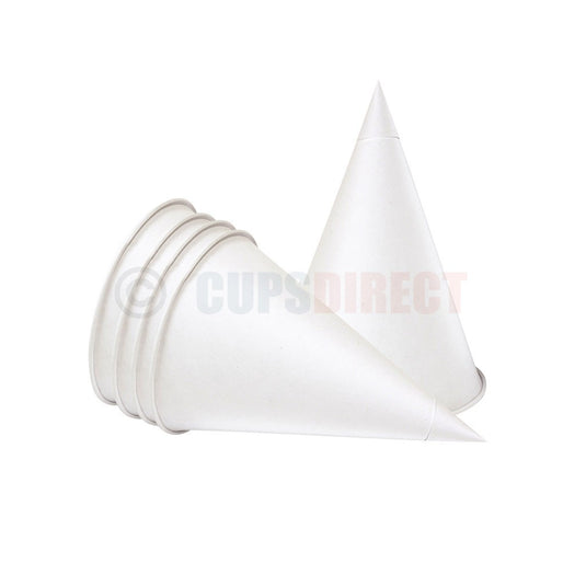 4oz paper drinking water cone cup suitable for hygienic single-use hydration