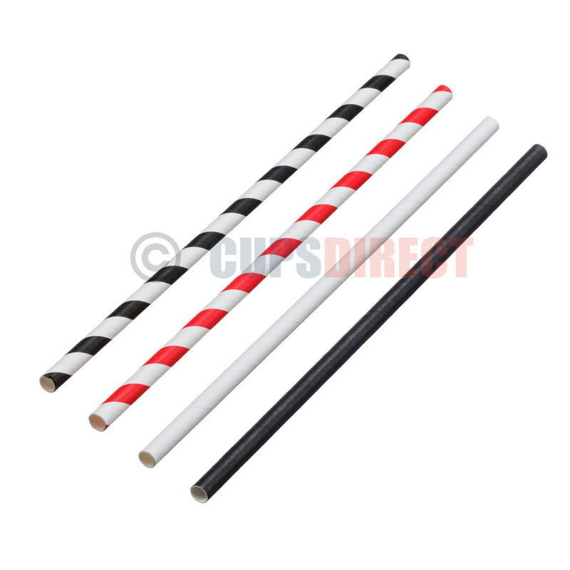 Load image into Gallery viewer, Assorted 6mm paper drinking straws range suitable for cold beverages
