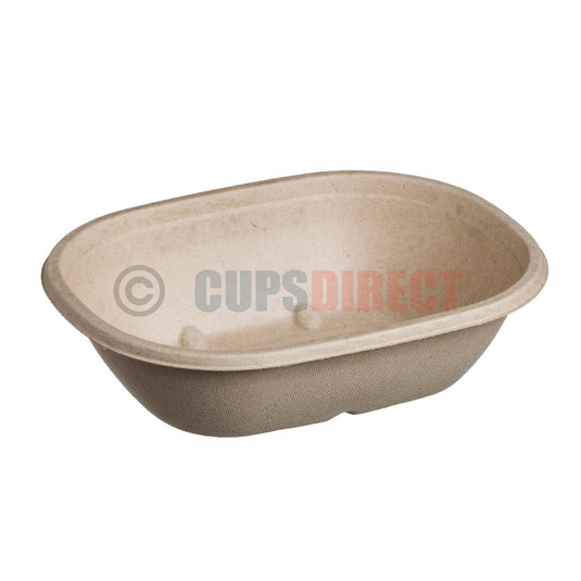 770ml 40mm deep Sabert BePulp eco street bowl without lid