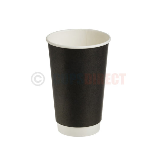 Double Wall Black Paper Hot Cup Range