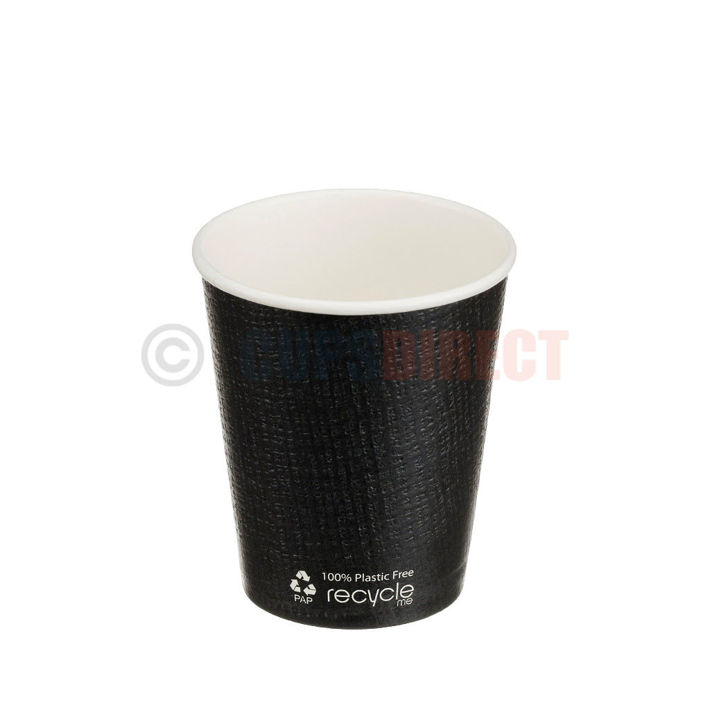 Plastic Free - Recyclable Black Triple Wall, Aqueous Paper Hot