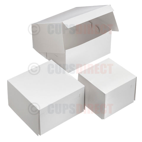 5" Tall White Cake & Dessert Box Range