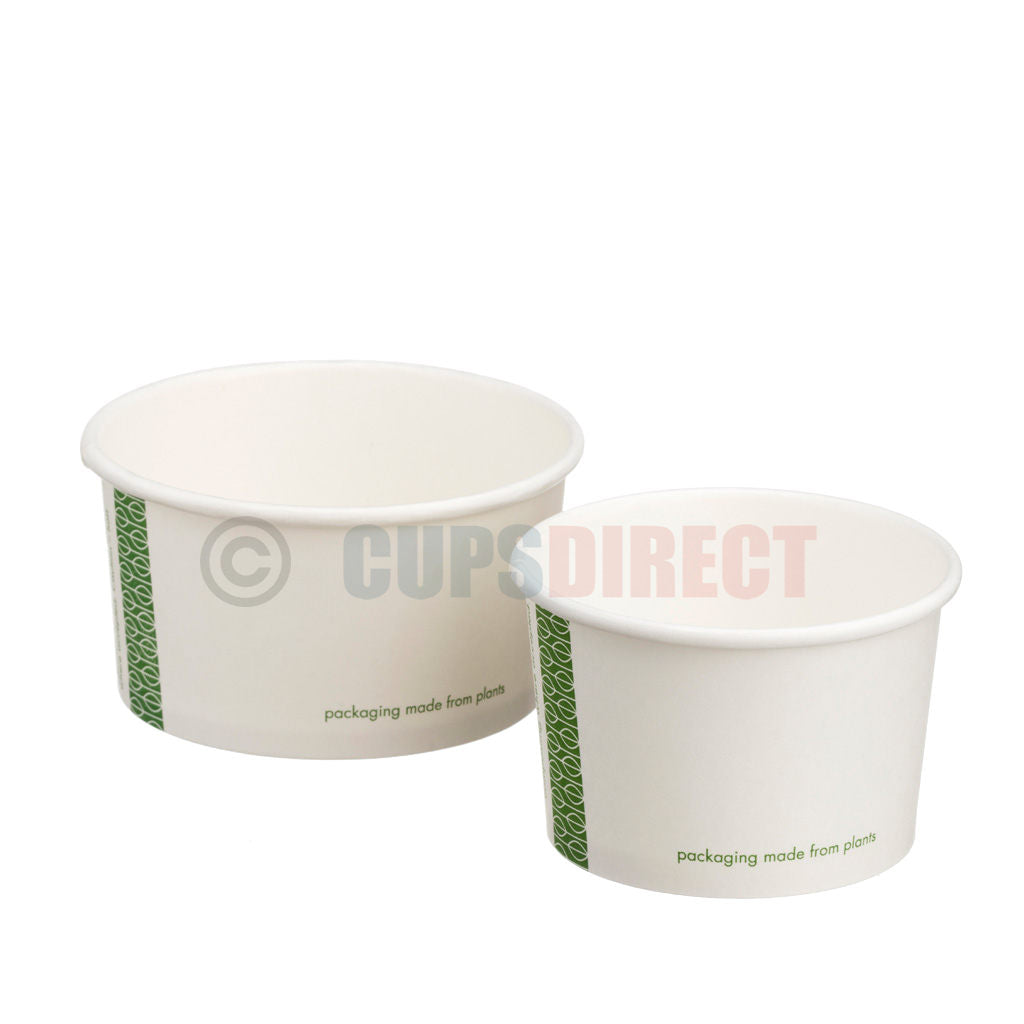 Ice Cream Pots Vegware Compostable Gelato Dessert Container Range
