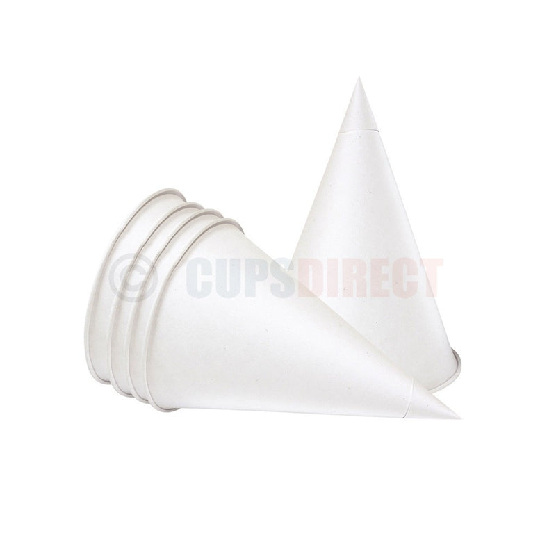 Load image into Gallery viewer, 4oz Paper Drinking Water Cone Cups 
