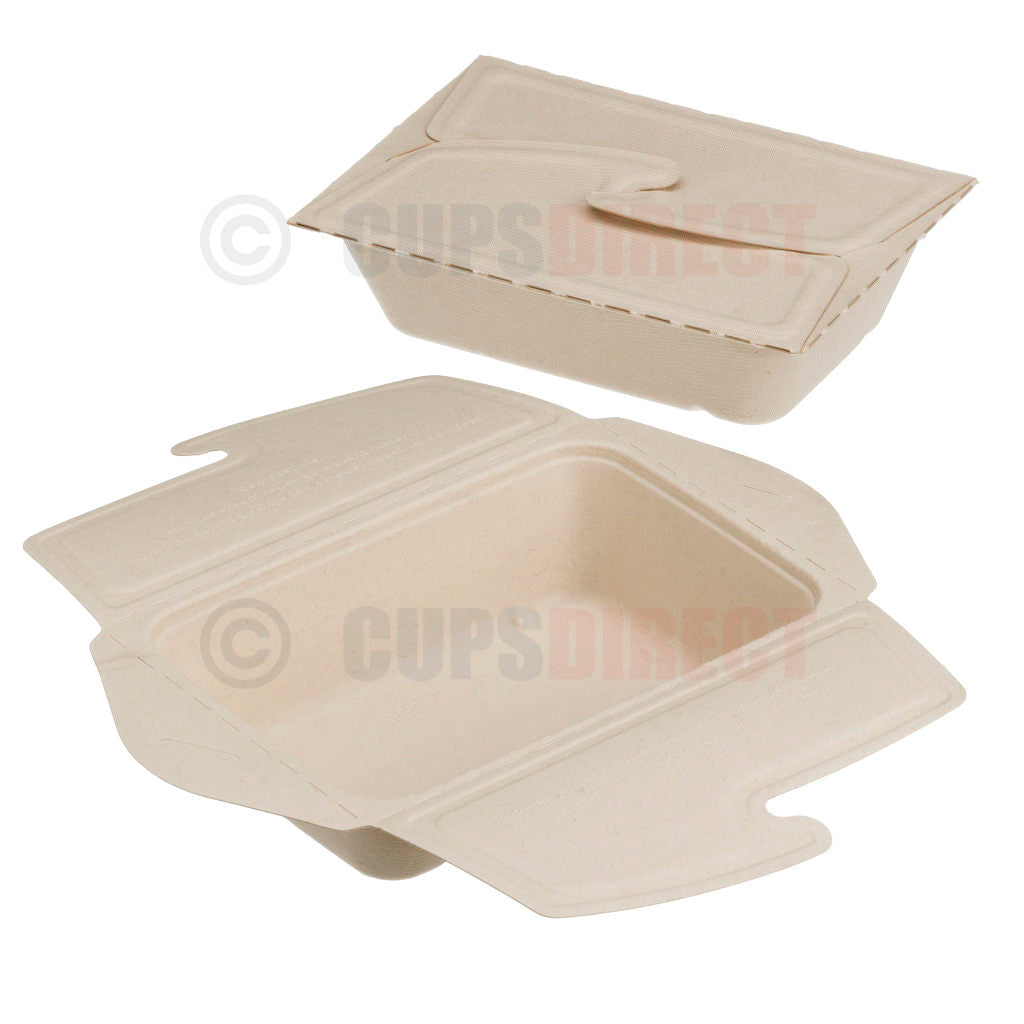 Sabert BePulp - Compostable Meal Box, Deli Food Box 2 Go for Take out ...