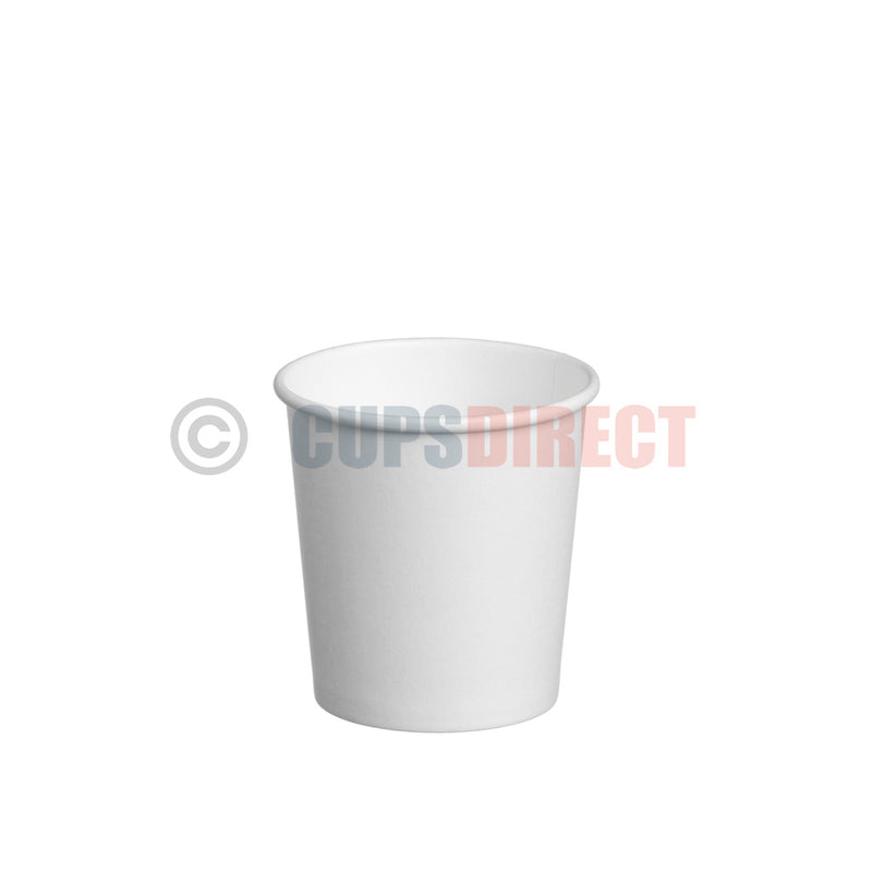 Load image into Gallery viewer, 4oz Single Wall Espresso Cup, White Paper Cups for Hot Drinks and Coffee
