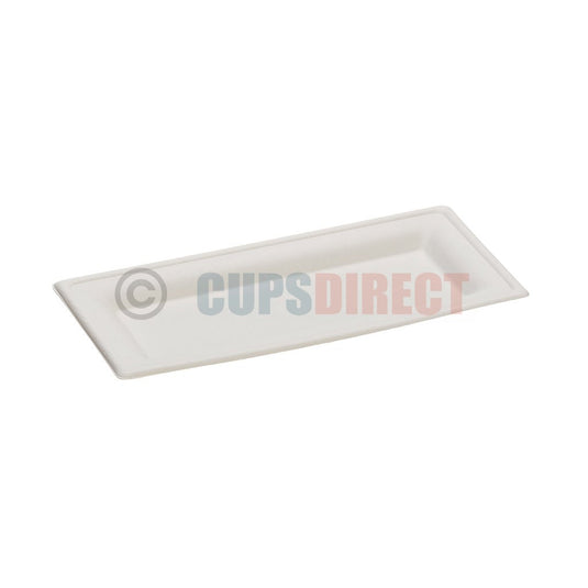 Sugarcane Rectangular Plates - Bagasse Plate made with Natural Fibres