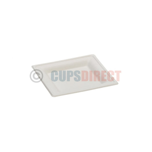 Sugarcane Square Plate - Bagasse Plate made with Natural Fibres