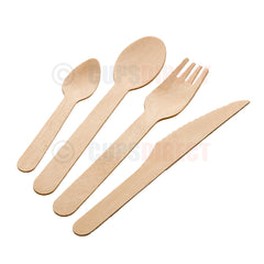 Wooden Cutlery Range - Knife, Forks and Spoons