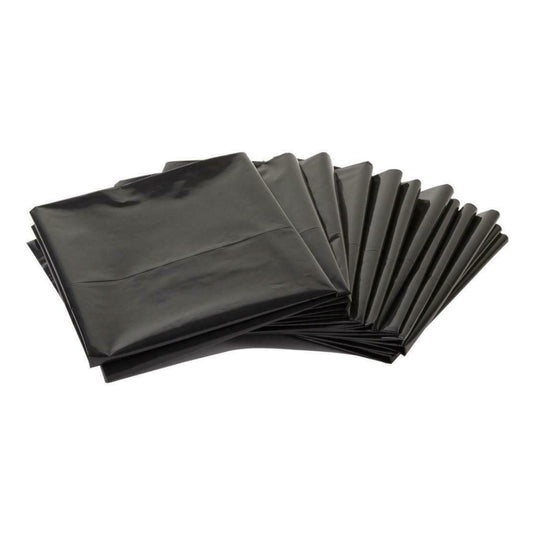 Black bin bags suitable for refuse and waste disposal