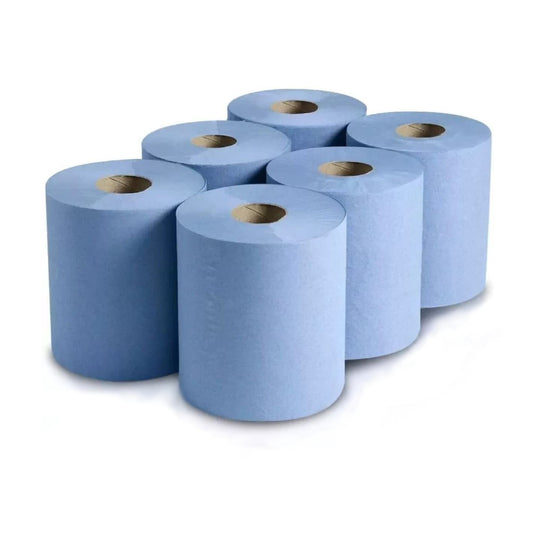 Centre-Feed Blue Roll Range - 2 Ply Blue Paper Roll
