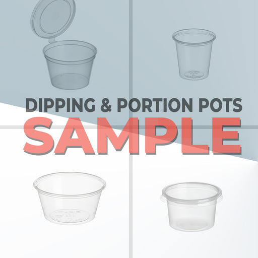Portion Pot and Dipping Cup Samples