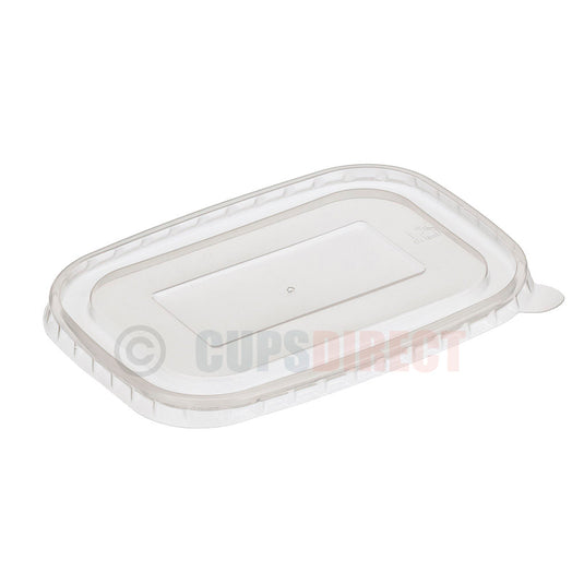 Kraft rectangular bento box lid suitable for hot and cold takeaway food packaging