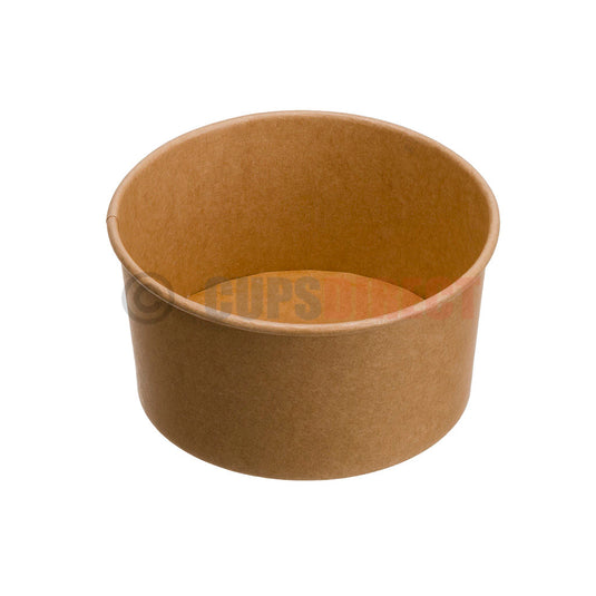 1000ml kraft round chicken salad poke bowl made from sturdy paper for hot or cold food