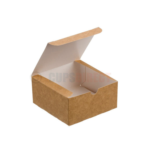 Medium kraft burger box