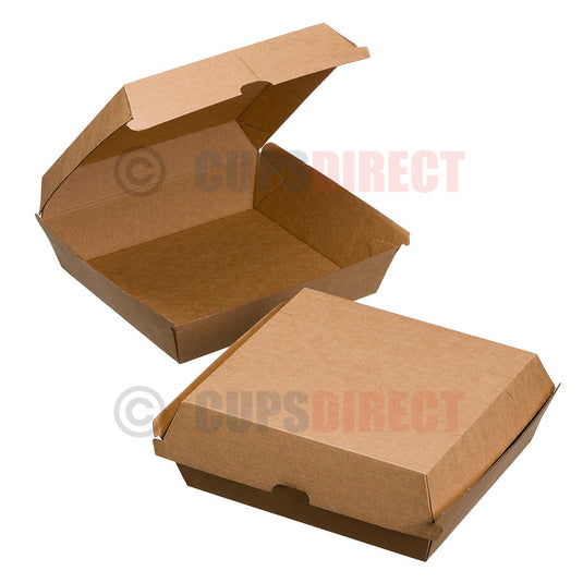 Microflute kraft dinner box designed for hot meals and takeaway