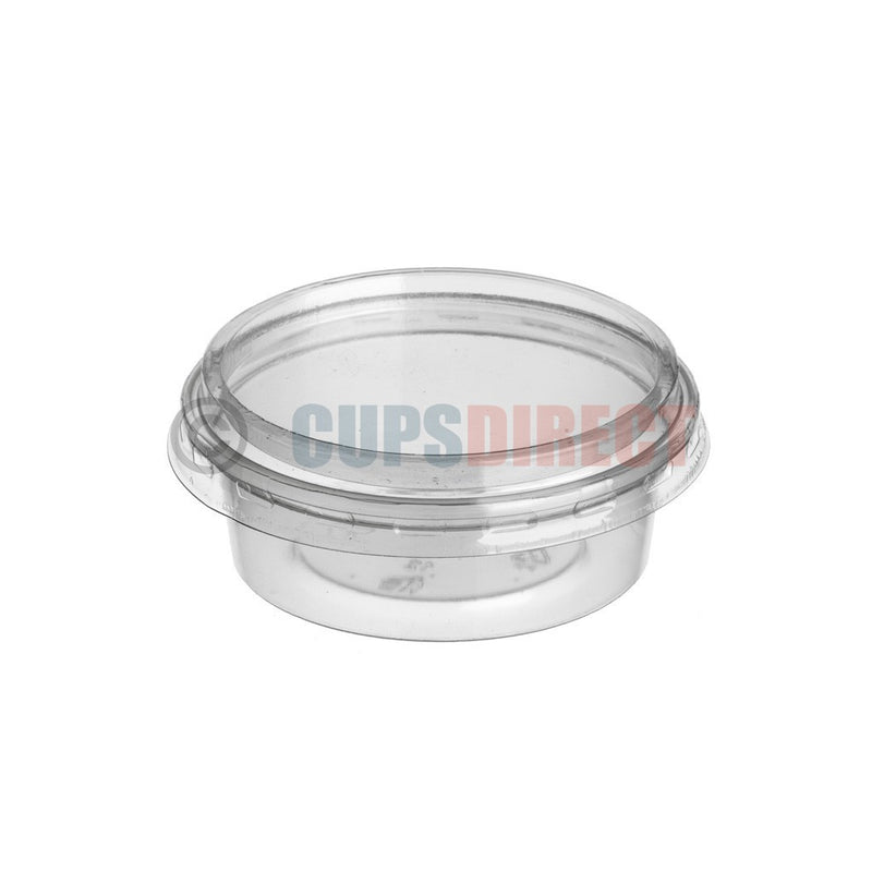 Load image into Gallery viewer, 2oz PET sauce dipping pot with lid
