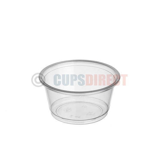 2oz clear plastic portion cup for sauces, condiments, and small servings