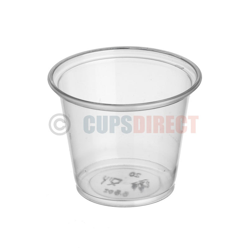 Load image into Gallery viewer, 5.5oz clear portion cup for larger condiments and food samples
