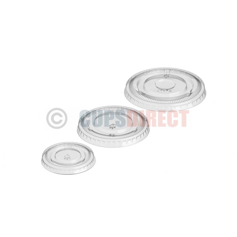 Load image into Gallery viewer, Clear plastic lids for Pro-Pot portion cups shown as a group
