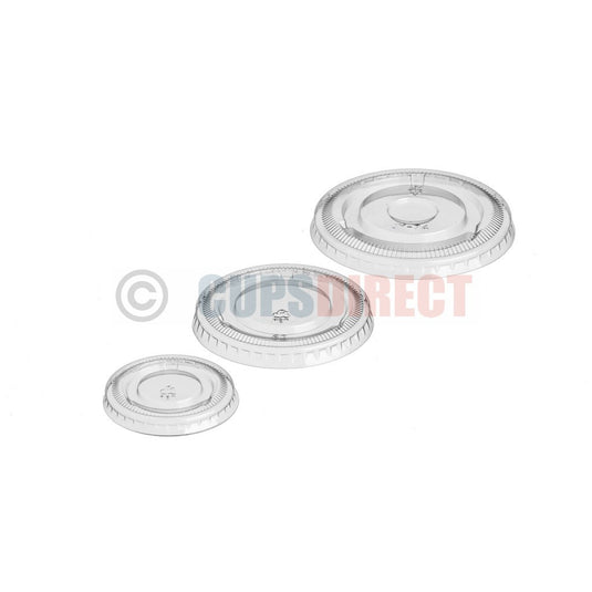 Clear plastic lids for Pro-Pot portion cups shown as a group