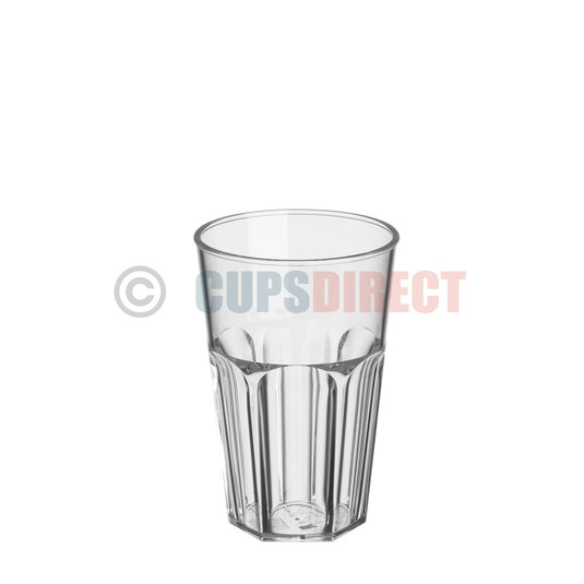 Reusable 10oz half pint plastic tumbler suitable for bars and events