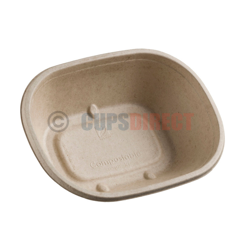 Load image into Gallery viewer, Sabert BePulp eco street bowl shown without lid highlighting smooth interior
