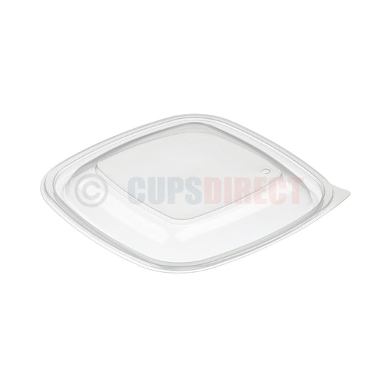 Sabert Fastpac square polypropylene lids designed to fit square PP bases securely