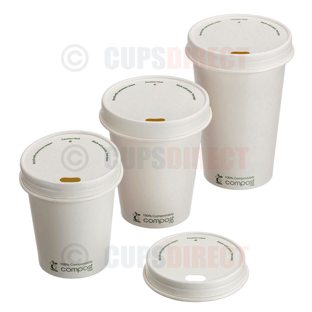 Paper Hot Cup Lids – Bio Recyclable Eco Sip Travel Lids Range | CupsDirect