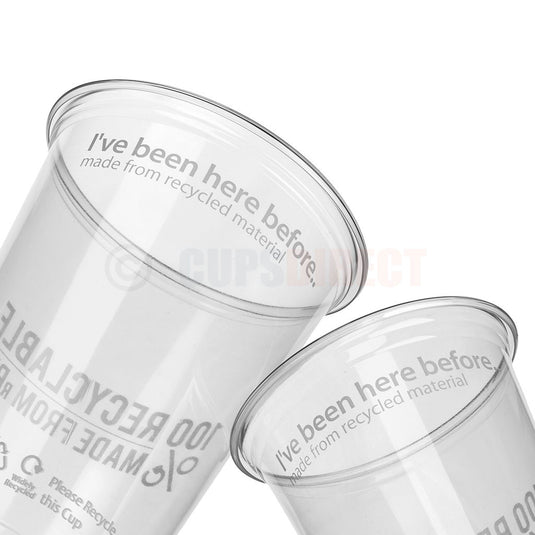rPET - Pint, Half Pint - Sustainable Beer Cup Range
