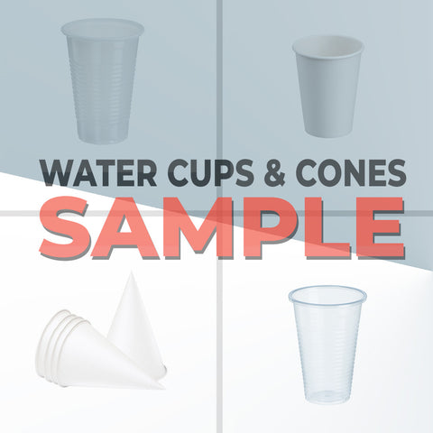 Water Cup and Cone Samples