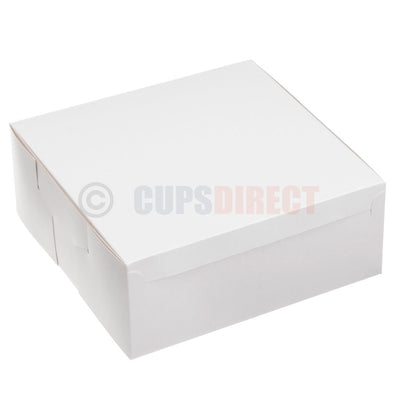 Large white tall cake and dessert box designed for layered or celebration cakes