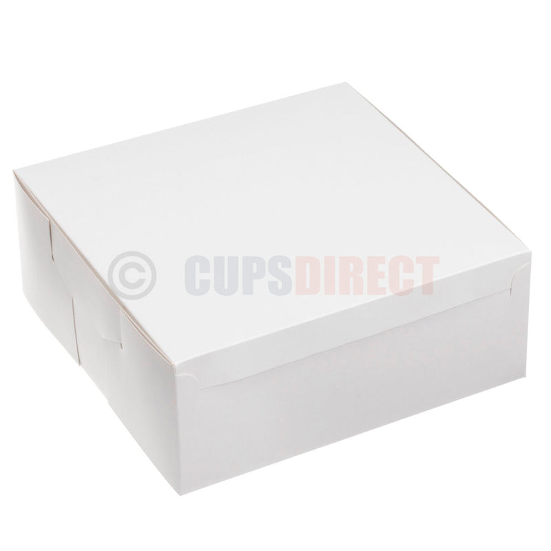 Load image into Gallery viewer, Large white tall cake and dessert box designed for layered or celebration cakes
