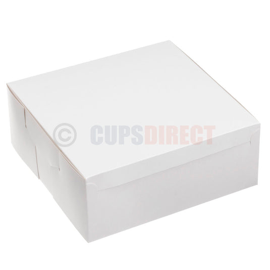 Large white tall cake and dessert box designed for layered or celebration cakes