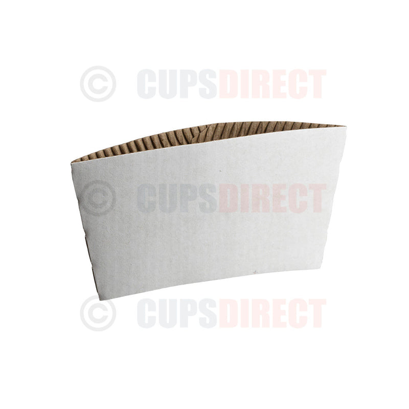 Load image into Gallery viewer, White clutch sleeve for large single wall cups, 80mm diameter

