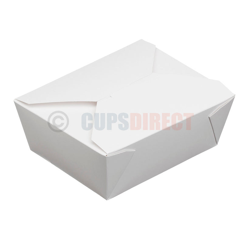 Load image into Gallery viewer, White deli food box large size suitable for takeaway meals
