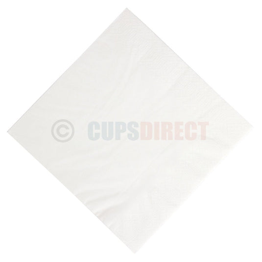 White dinner napkins suitable for table service and catering